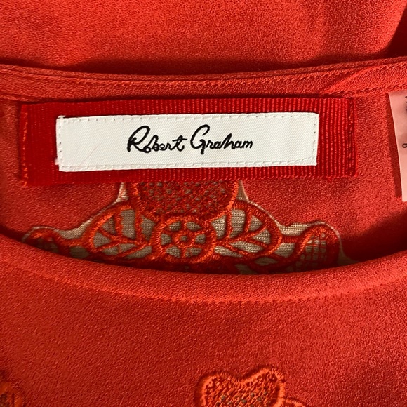 Robert Graham Amadea Dress Sz 8 Embroidered Sheath Dress Lace Designer Statement - Picture 2 of 15